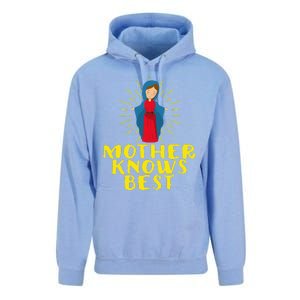 Blessed Mother Mary Knows Best Catholic Mother's Day Unisex Surf Hoodie