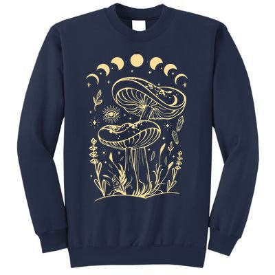 Boho Mushrooms Minimalism Cottage Core Aesthetic Goblincore Sweatshirt