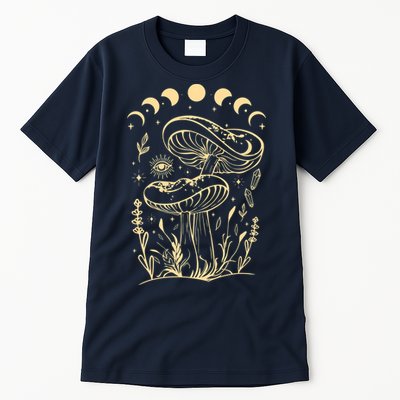 Boho Mushrooms Minimalism Cottage Core Aesthetic Goblincore Tall T-Shirt