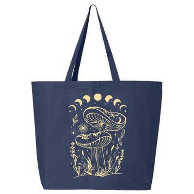 Boho Mushrooms Minimalism Cottage Core Aesthetic Goblincore 25L Jumbo Tote