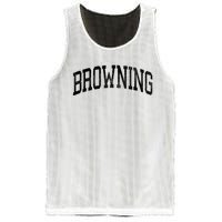 Browning Montana Mt Vintage Athletic Sports Design Long Sleeve Mesh Reversible Basketball Jersey Tank