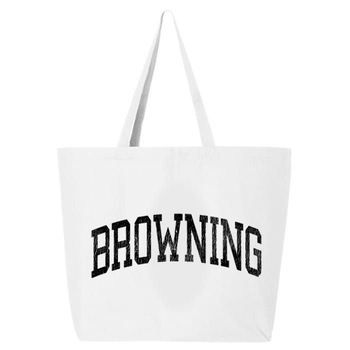 Browning Montana Mt Vintage Athletic Sports Design Long Sleeve 25L Jumbo Tote