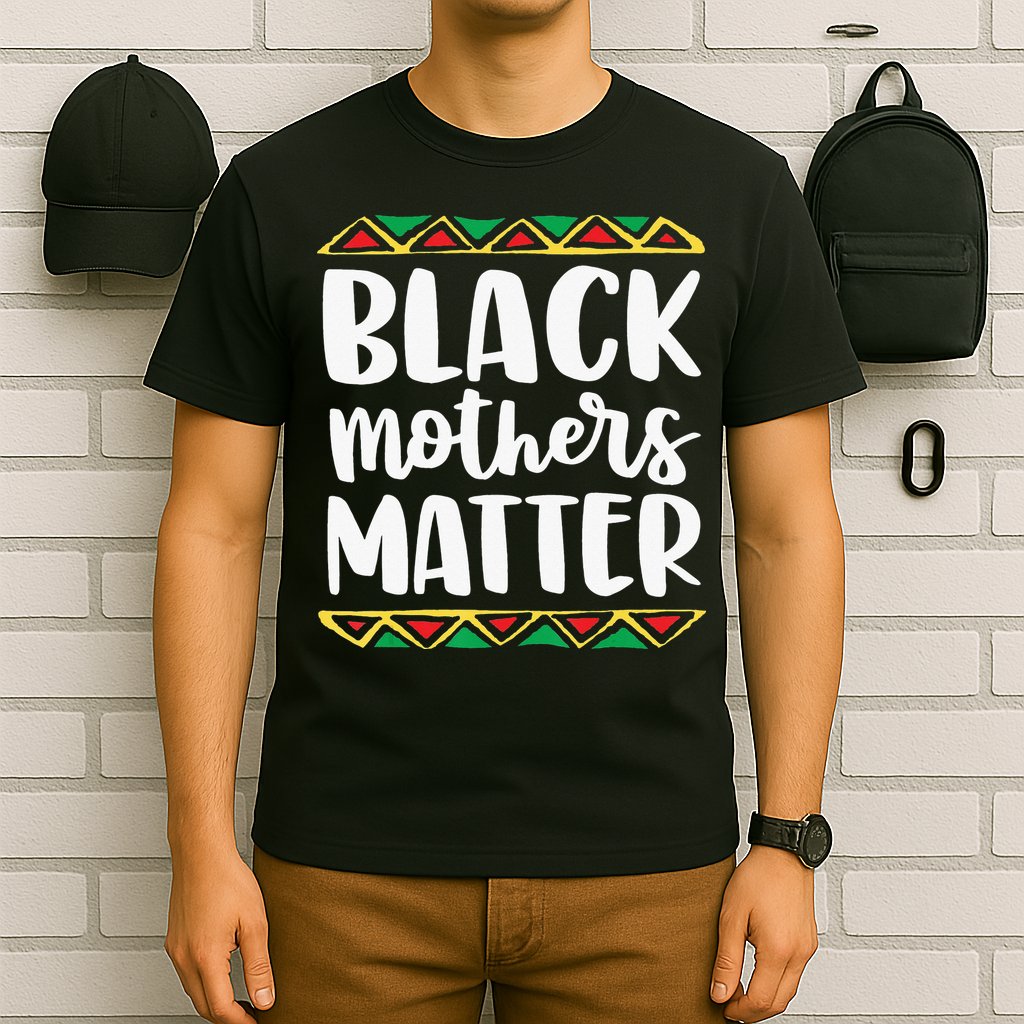 Black Mothers Matter Mom Mama History Month Tribal T-Shirt