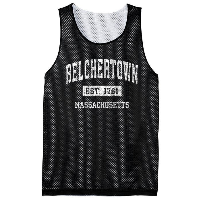 Belchertown Massachusetts Ma Vintage Sports Established Mesh Reversible Basketball Jersey Tank