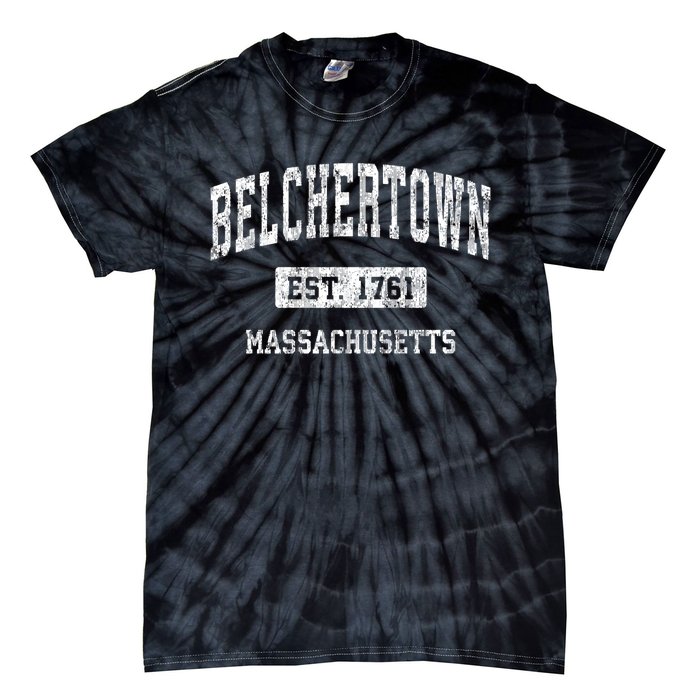 Belchertown Massachusetts Ma Vintage Sports Established Tie-Dye T-Shirt