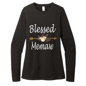 Blessed Memaw Meaningful Gift Mothers Day Funny Gift Womens CVC Long Sleeve Shirt