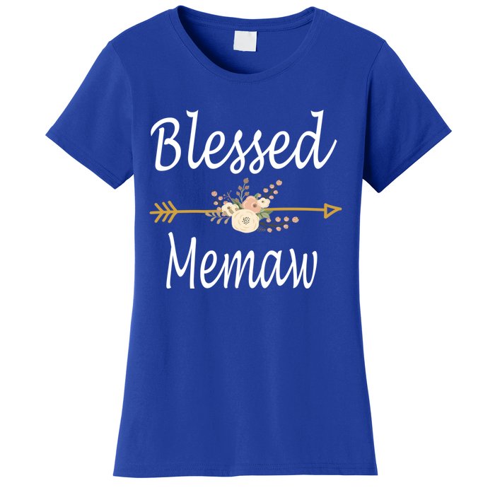 Blessed Memaw Meaningful Gift Mothers Day Funny Gift Women's T-Shirt