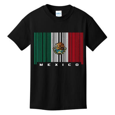Barcode Mexico Mexican Flag Kids T-Shirt