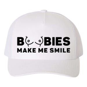 Boobies Make Me Smile Funny Adult Humor Yupoong Adult 5-Panel Trucker Hat