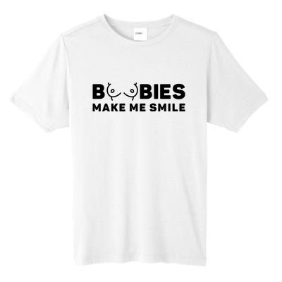 Boobies Make Me Smile Funny Adult Humor Tall Fusion ChromaSoft Performance T-Shirt