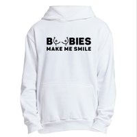 Boobies Make Me Smile Funny Adult Humor Urban Pullover Hoodie