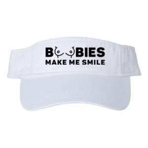 Boobies Make Me Smile Funny Adult Humor Valucap Bio-Washed Visor