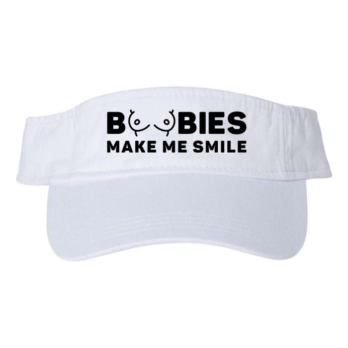 Boobies Make Me Smile Funny Adult Humor Valucap Bio-Washed Visor