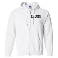 Boobies Make Me Smile Funny Adult Humor Full Zip Hoodie