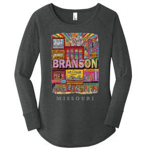 Branson Missouri Mo Entertaint Extravaganza Women's Perfect Tri Tunic Long Sleeve Shirt