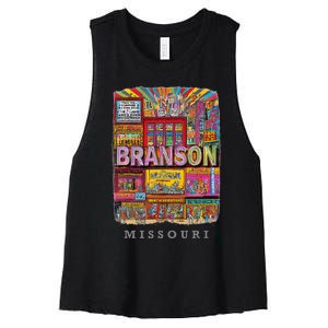 Branson Missouri Mo Entertaint Extravaganza Women's Racerback Cropped Tank