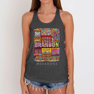 Branson Missouri Mo Entertaint Extravaganza Women's Knotted Racerback Tank