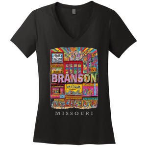 Branson Missouri Mo Entertaint Extravaganza Women's V-Neck T-Shirt