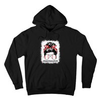 Baseball Mom Messy Bun Proud Mama Baseball Hoodie