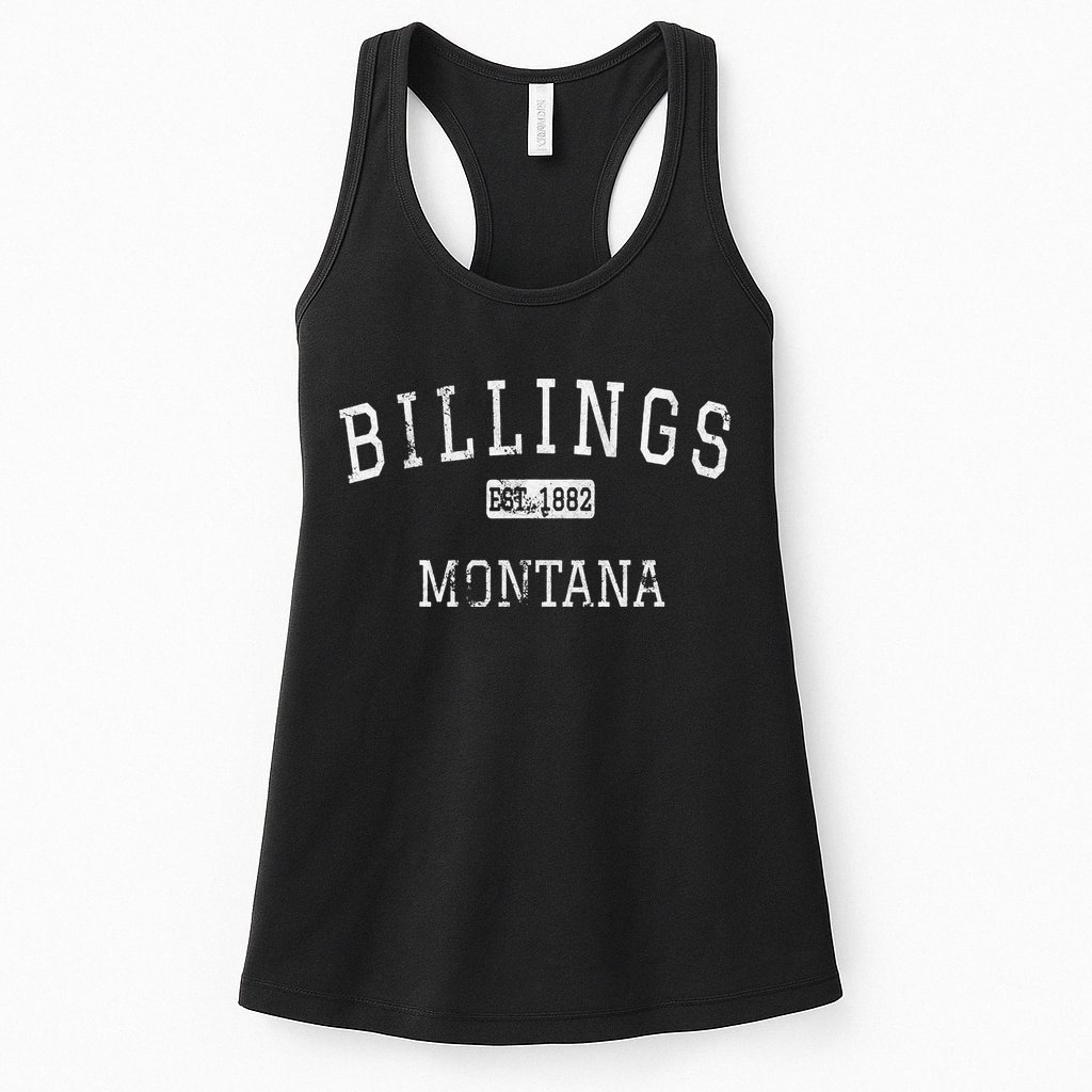 Billings Montana MT Vintage Womens Tank Top