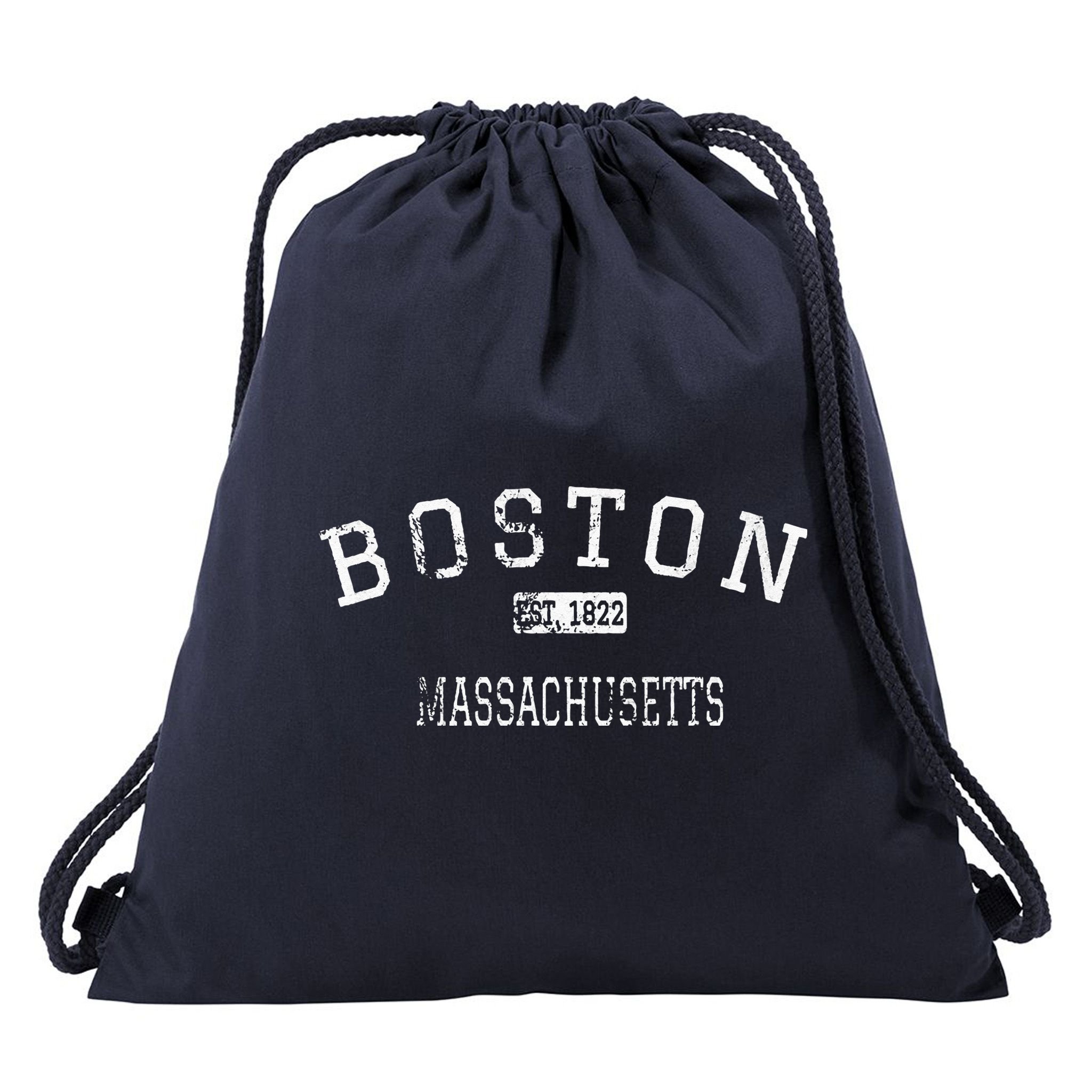 Boston Massachusetts MA Vintage Drawstring Bag