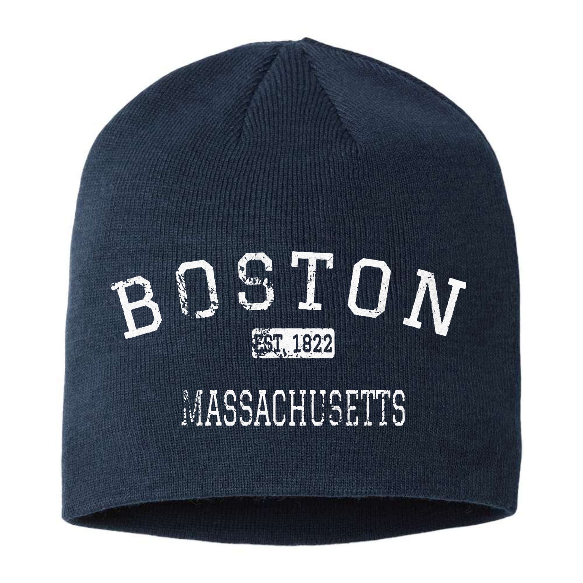 Boston Massachusetts MA Vintage Sustainable Beanie