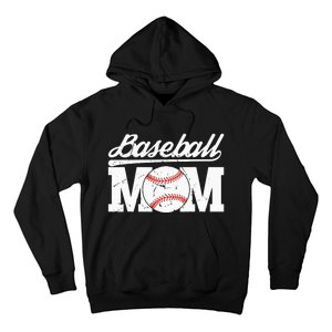 Baseball Mom Messy Bun Proud Mama Baseball Hoodie