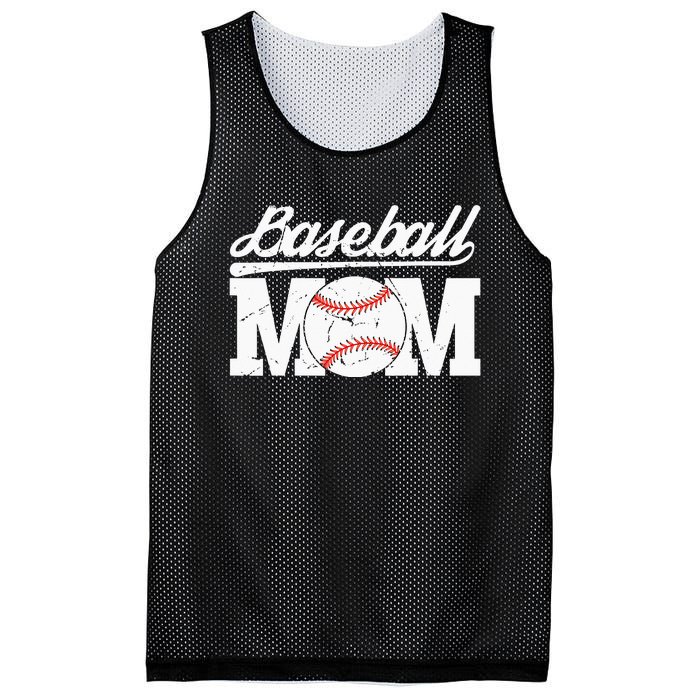 Baseball Mom Messy Bun Proud Mama Baseball Mesh Reversible Basketball Jersey Tank