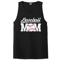 Baseball Mom Messy Bun Proud Mama Baseball PosiCharge Competitor Tank