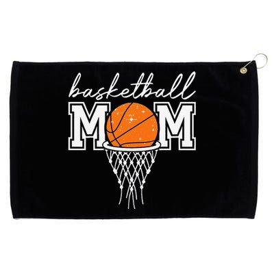 Basketball Mom Mother Leopard Basketball Hoop Net Game Day Gift Grommeted Golf Towel