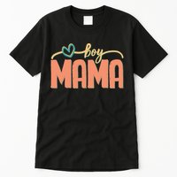 Boy Mom Ma Mama Bruh Funny Front & Back Tall T-Shirt