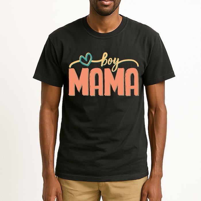 Boy Mom Ma Mama Bruh Funny Front & Back Tall T-Shirt