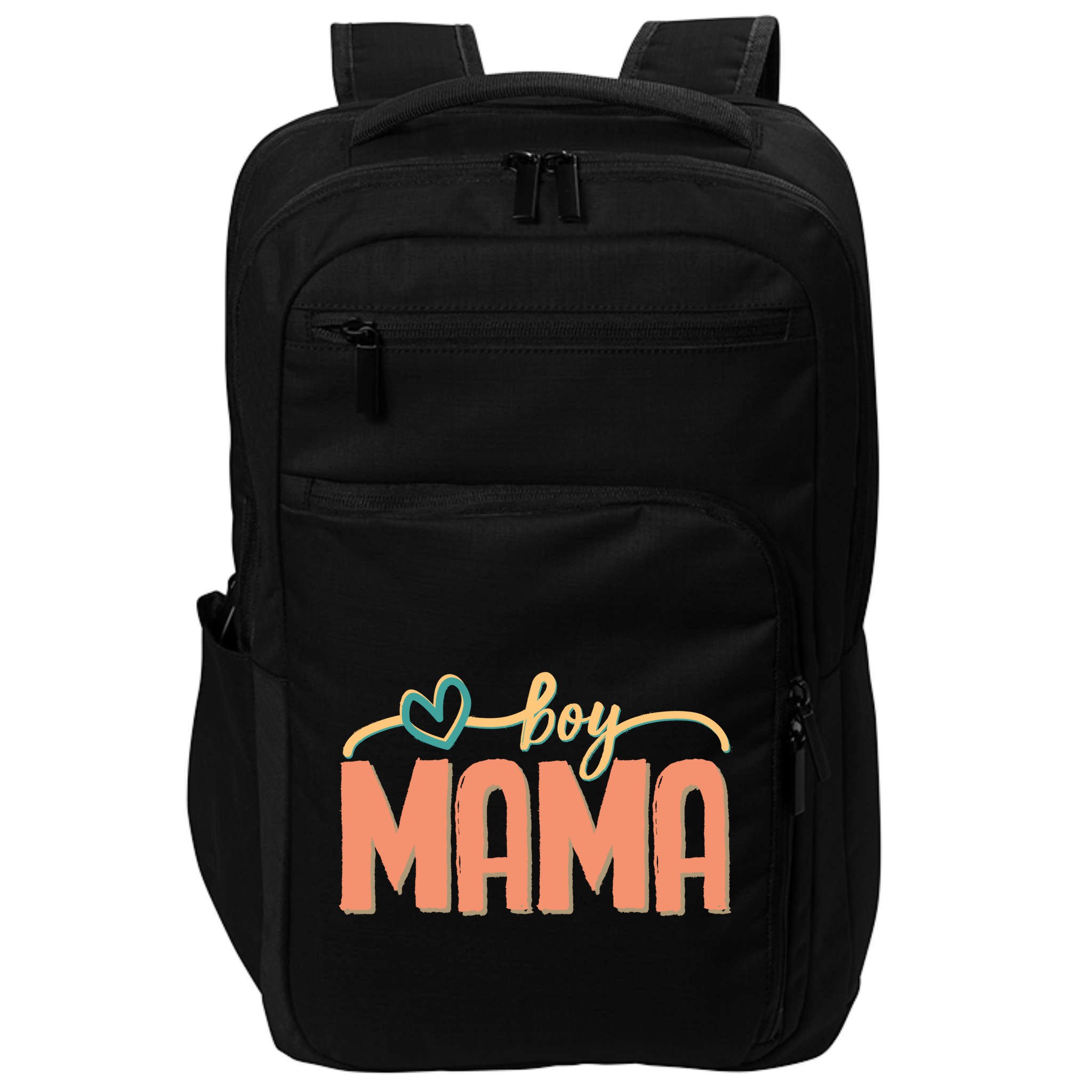 Boy Mom Ma Mama Bruh Funny Front & Back Impact Tech Backpack