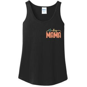 Boy Mom Ma Mama Bruh Funny Front & Back Ladies Essential Tank