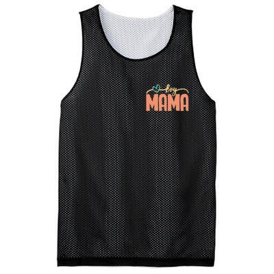 Boy Mom Ma Mama Bruh Funny Front & Back Mesh Reversible Basketball Jersey Tank