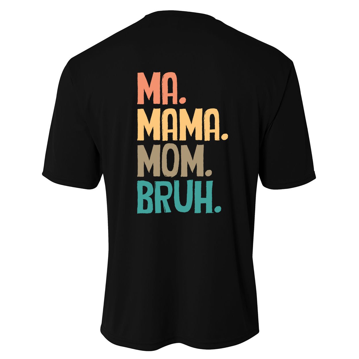 Boy Mom Ma Mama Bruh Funny Front & Back Youth Performance Sprint T-Shirt