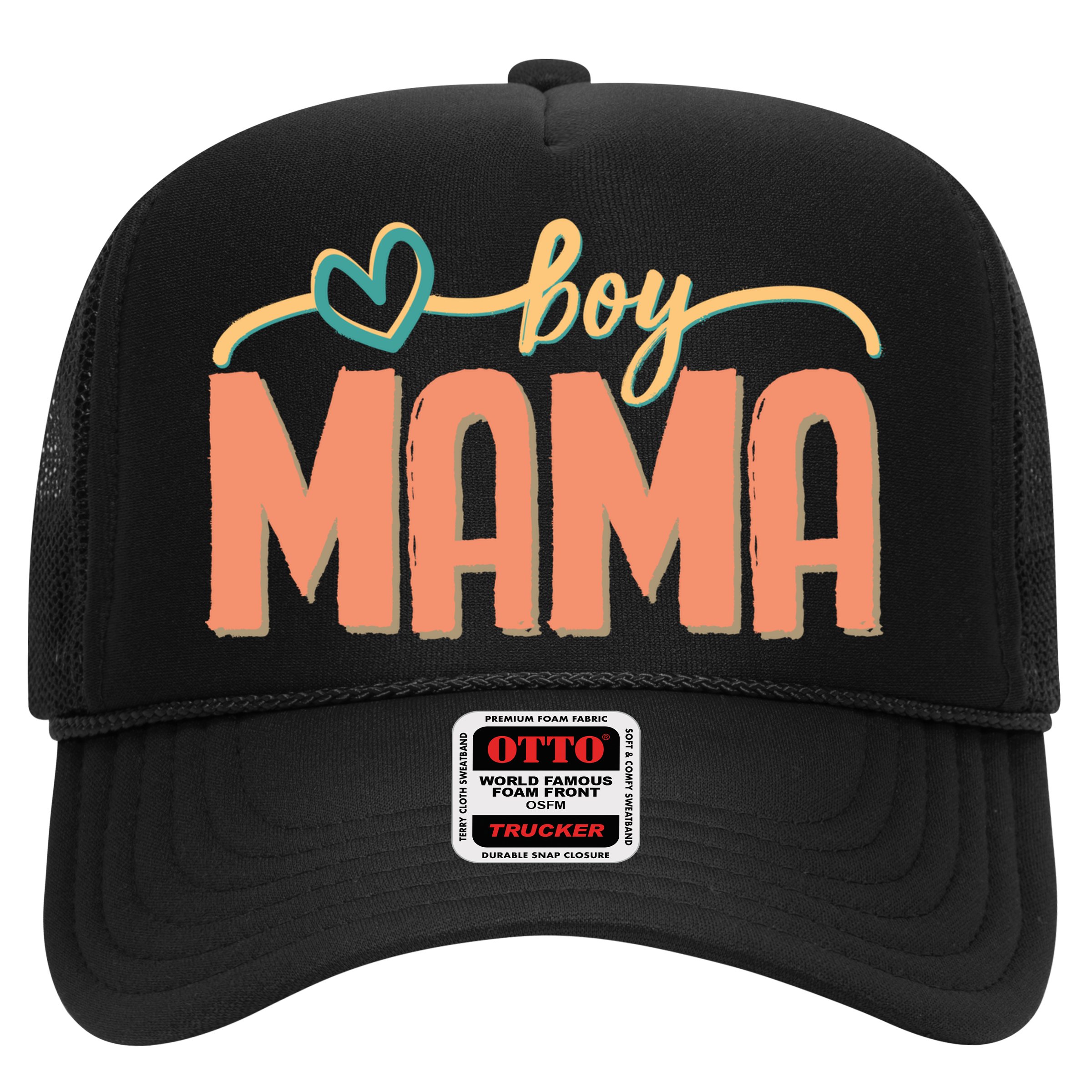 Boy Mom Ma Mama Bruh Funny Front & Back Hat
