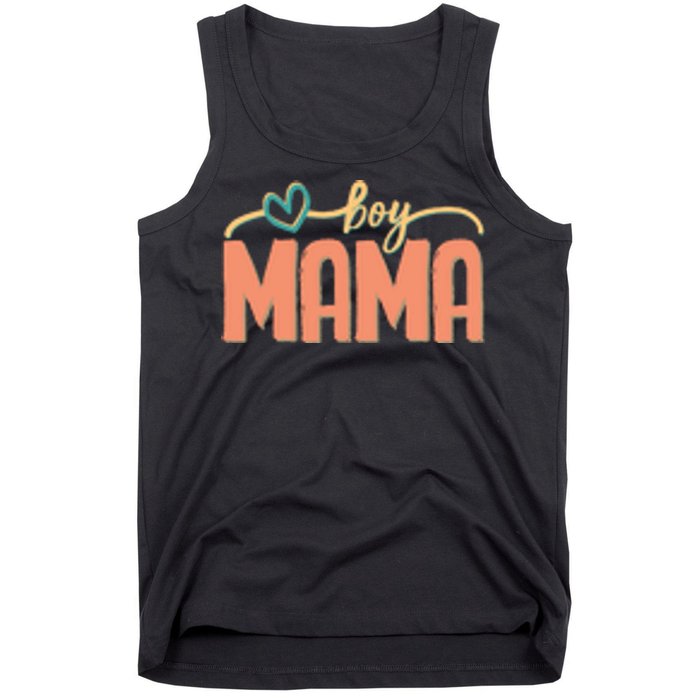 Boy Mom Ma Mama Bruh Funny Front & Back Tank Top