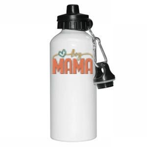 Boy Mom Ma Mama Bruh Funny Front & Back Aluminum Water Bottle 