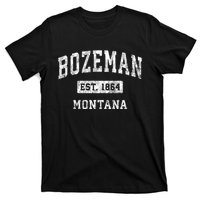 Bozeman Montana Mt Vintage Established Sports T-Shirt