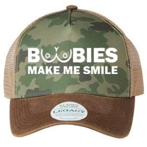 Boobies Make Me Smile Funny Adult Humor Legacy Tie Dye Trucker Hat