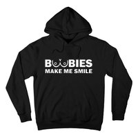 Boobies Make Me Smile Funny Adult Humor Hoodie