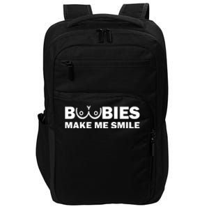 Boobies Make Me Smile Funny Adult Humor Impact Tech Backpack