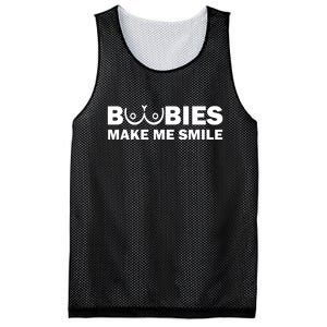 Boobies Make Me Smile Funny Adult Humor Mesh Reversible Basketball Jersey Tank