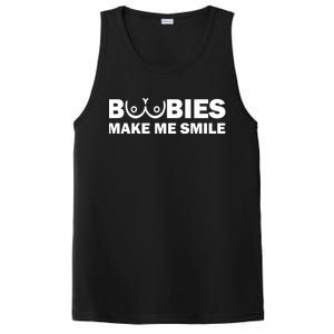 Boobies Make Me Smile Funny Adult Humor PosiCharge Competitor Tank