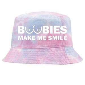 Boobies Make Me Smile Funny Adult Humor Tie-Dyed Bucket Hat