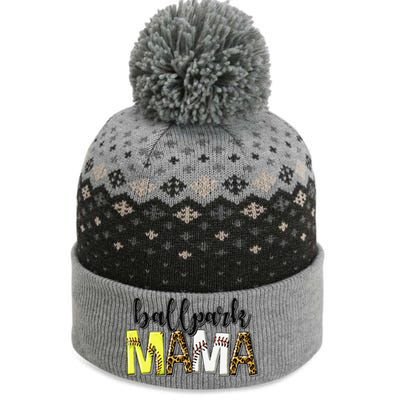 BallPark Mom Mama Baseball Softball Mother's Day The Baniff Cuffed Pom Beanie