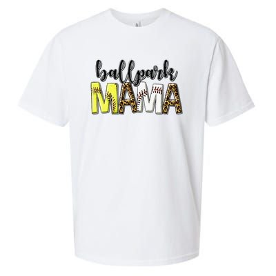 BallPark Mom Mama Baseball Softball Mother's Day Sueded Cloud Jersey T-Shirt