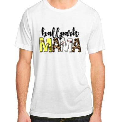 BallPark Mom Mama Baseball Softball Mother's Day Adult ChromaSoft Performance T-Shirt