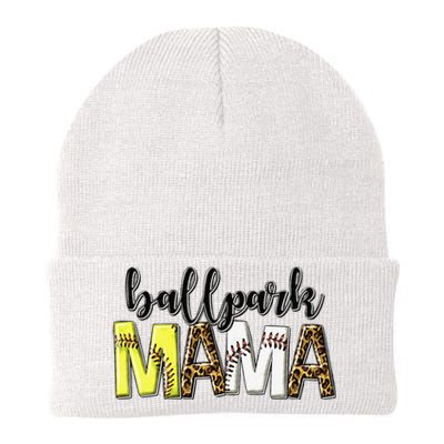 BallPark Mom Mama Baseball Softball Mother's Day Knit Cap Winter Beanie